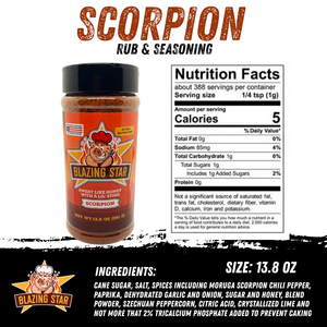 Blazing Star Scorpion Rub and Seasoning